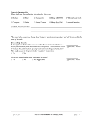 Hemp Grower Application - Nevada, Page 4