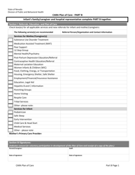 Comprehensive Addiction and Recovery Act (Cara) Plan of Care - Nevada, Page 2
