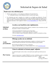 Formulario 2960-EGS Solicitud De Seguro De Salud - Nevada (Spanish)