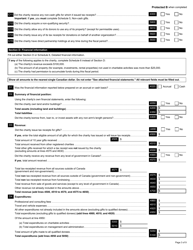 Form T3010 Registered Charity Information Return - Canada, Page 3