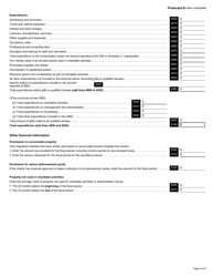 Form T3010 Registered Charity Information Return - Canada, Page 9