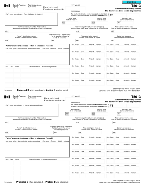 Form T5013  Printable Pdf