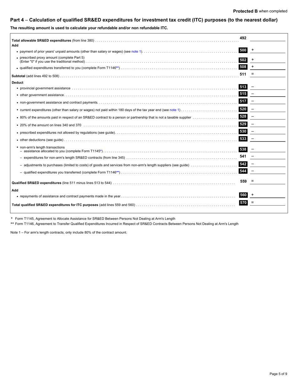 Form T661 Download Fillable Pdf Or Fill Online Scientific Research And Experimental Development 