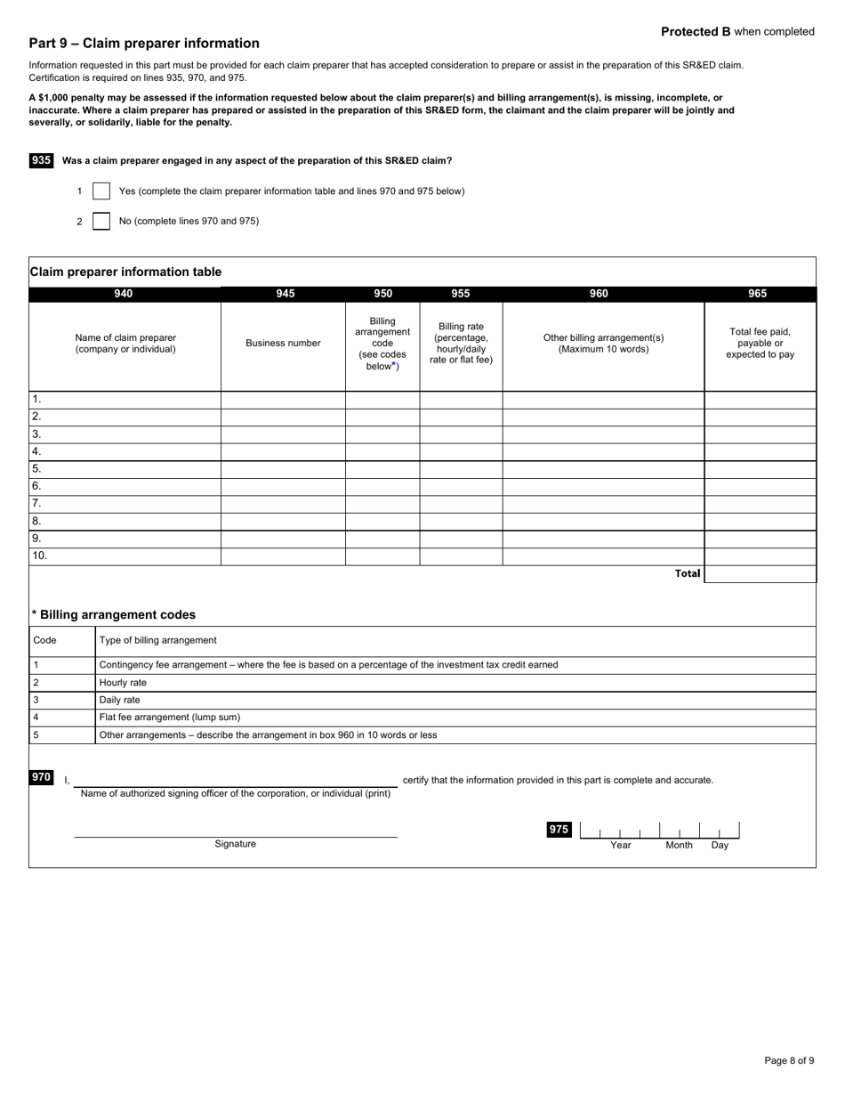 scientific research and experimental development expenses cra