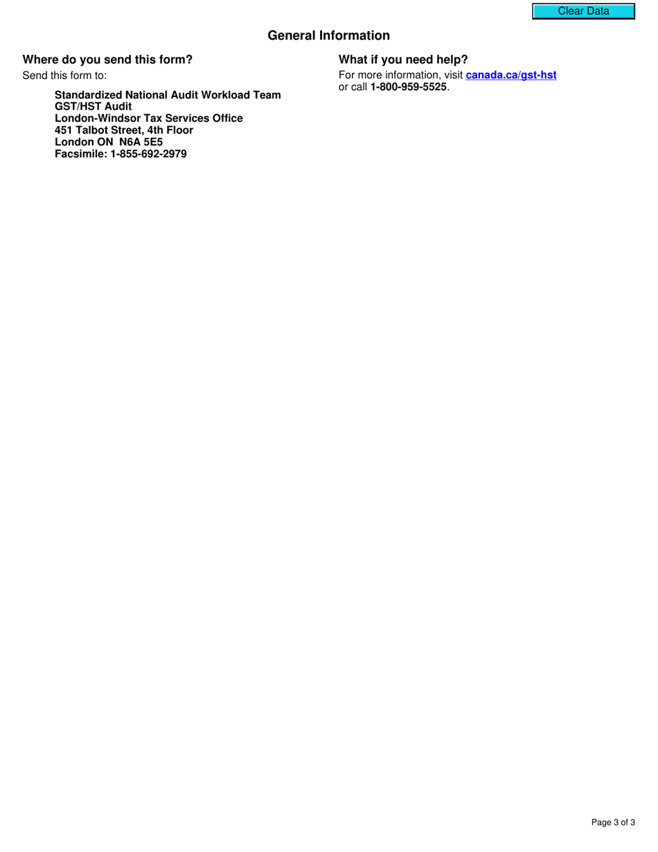 Form T602 Exporter of Processing Services Program - Canada, Page 3