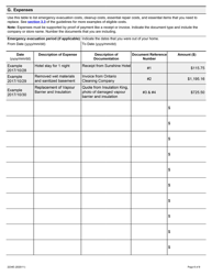 Form 2234E Disaster Recovery Assistance for Ontarians: Application Form for Homeowners and Tenants - Ontario, Canada, Page 6