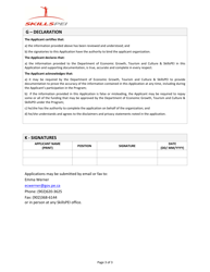 Pei Covid-19 Workforce Integration Fund (Wif) Application for Organizations - Prince Edward Island, Canada, Page 3