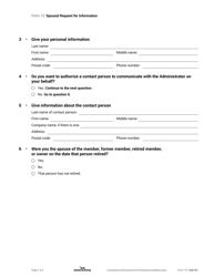 Form 13 Spousal Request for Information - Nova Scotia, Canada, Page 2