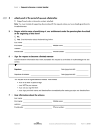 Form 14 Request to Become a Limited Member - Nova Scotia, Canada, Page 2