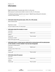 Form 17 Information From Administrator - Nova Scotia, Canada, Page 3