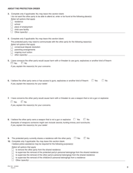 Form K (PFA720) Application About a Protection Order - British Columbia, Canada, Page 10