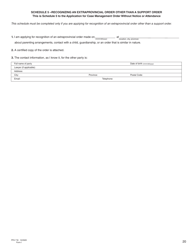 Form I (PFA718) Application for Case Management Order Without Notice or Attendance - British Columbia, Canada, Page 20