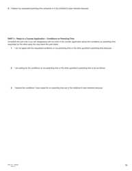 Form G (PFA716) Reply to a Counter Application - British Columbia, Canada, Page 10