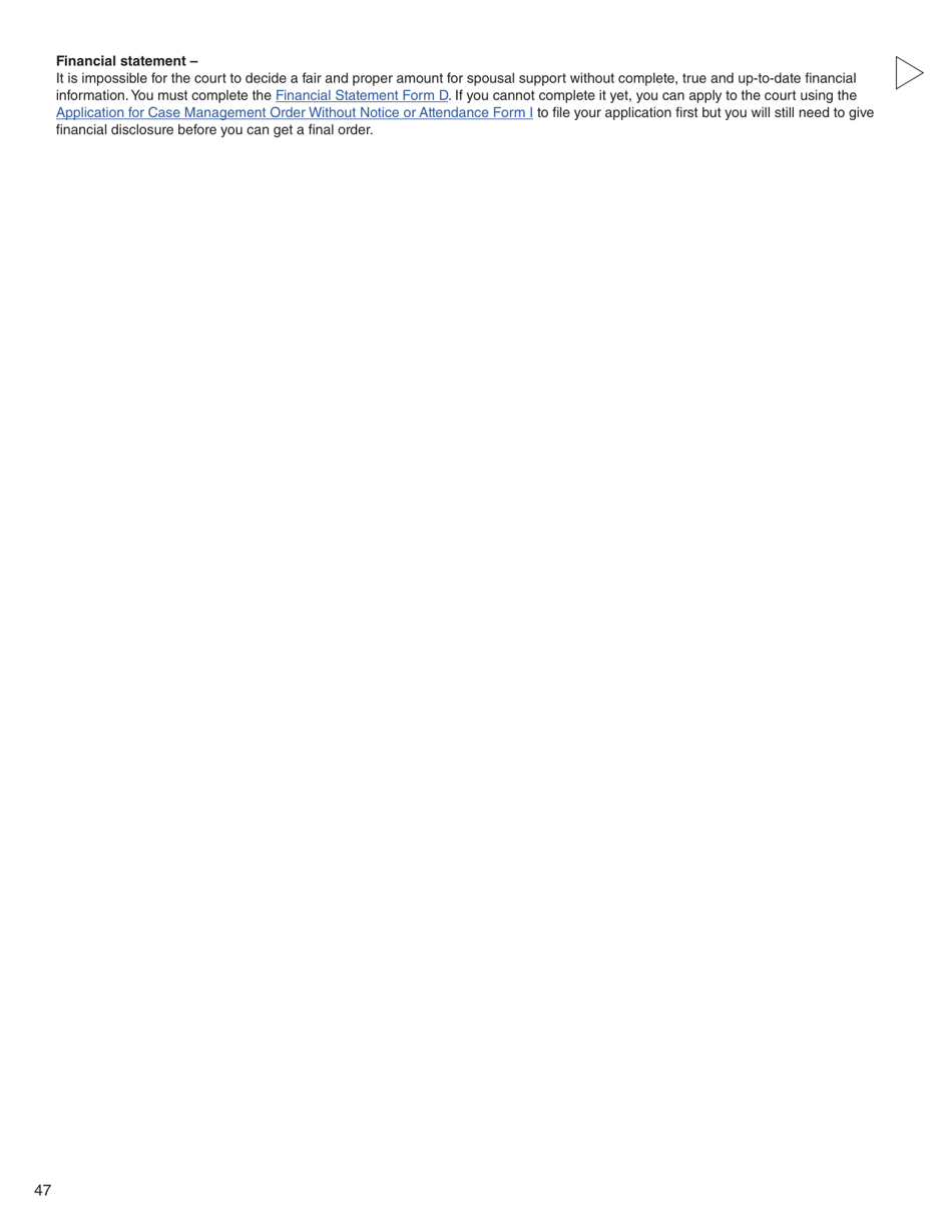 Form C (PFA712) Application About a Family Law Matter - British Columbia, Canada, Page 47