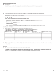 Form C (PFA712) Application About a Family Law Matter - British Columbia, Canada, Page 8