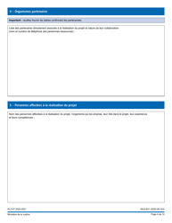 Forme MJQ-601 Demande D&#039;aide Financiere En Vertu Du Programme - Lutte Contre L&#039;homophobie Et La Transphobie - Quebec, Canada (French), Page 4