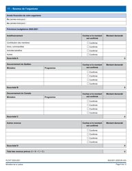 Forme MJQ-601 Demande D&#039;aide Financiere En Vertu Du Programme - Lutte Contre L&#039;homophobie Et La Transphobie - Quebec, Canada (French), Page 8