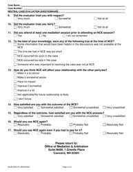 Form NHJB-3009-FP Neutral Case Evaluation (Nce) Questionnaire - New Hampshire, Page 2