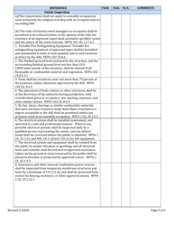 Tent Inspection Checklist - New Hampshire, Page 3