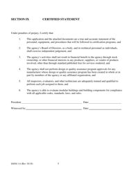 Form DSFM114 Modular Building Program Application for Third Party Agency Certification - New Hampshire, Page 5