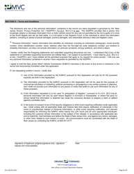 Form DO-21B Driver&#039;s History Abstract Application Request - New Jersey, Page 4