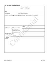 Form 11991 Civil Trial Attorney Certification Application - New Jersey, Page 10