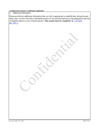 Form 11990 Criminal Trial Attorney Certification Application - New Jersey, Page 10