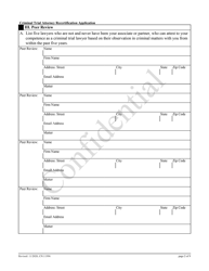 Form 11996 Criminal Trial Attorney Recertification Application - New Jersey, Page 2