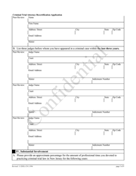 Form 11996 Criminal Trial Attorney Recertification Application - New Jersey, Page 3