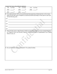 Form 11996 Criminal Trial Attorney Recertification Application - New Jersey, Page 4
