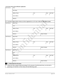 Form 11997 Civil Trial Attorney Recertification Application - New Jersey, Page 3