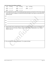 Form 11997 Civil Trial Attorney Recertification Application - New Jersey, Page 4
