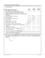 Form 11997 Civil Trial Attorney Recertification Application - New Jersey, Page 5