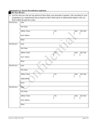 Form 11998 Matrimonial Law Attorney Recertification Application - New Jersey, Page 2