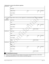 Form 11998 Matrimonial Law Attorney Recertification Application - New Jersey, Page 3