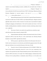 Form O&amp;G LOC Letter of Credit - New Mexico, Page 2