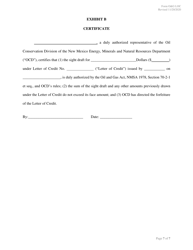 Form O&amp;G LOC Letter of Credit - New Mexico, Page 7