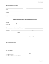 Form O&amp;G CBA Assignment of Cash Collateral - New Mexico, Page 4