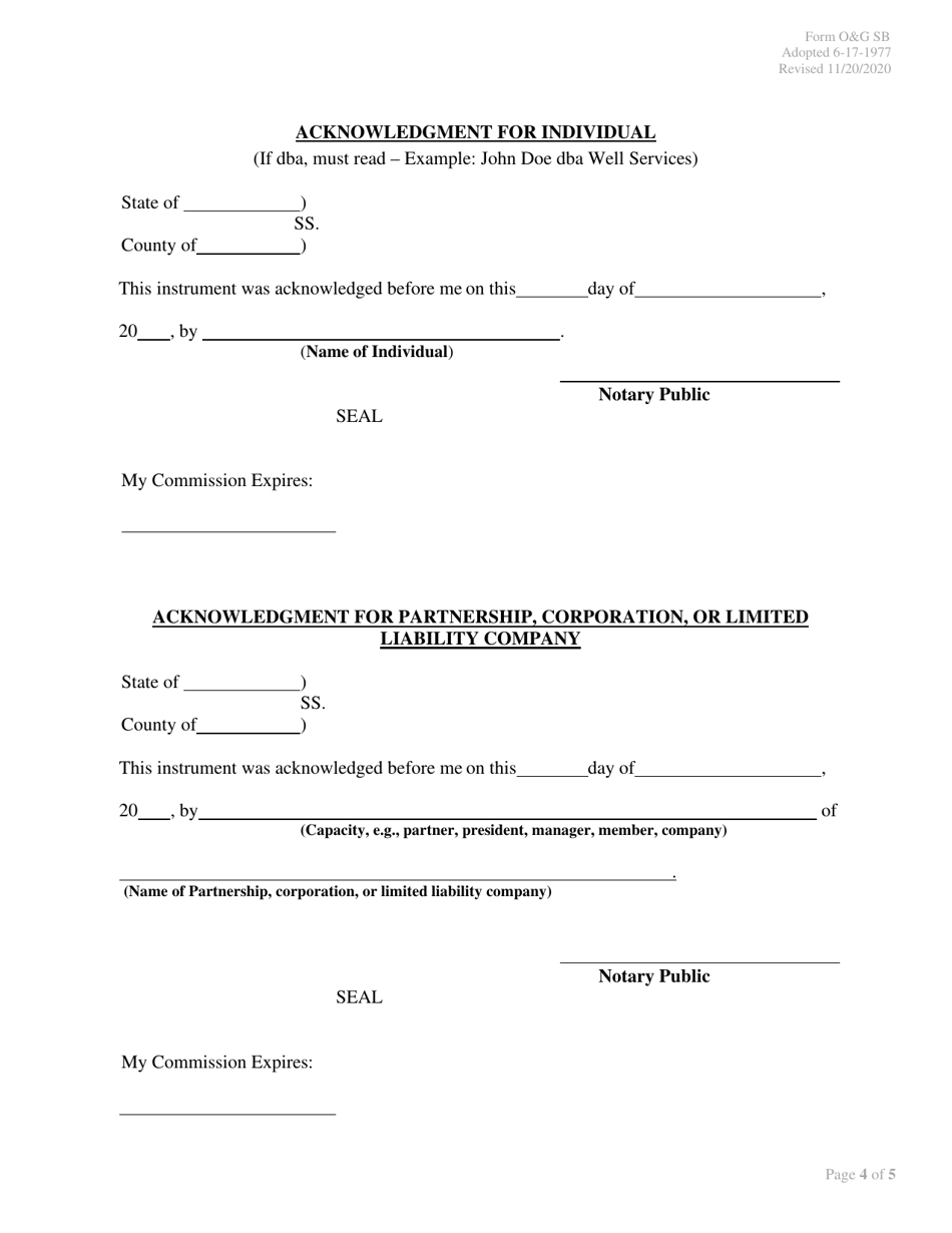 Form OG SB Surety Bond - New Mexico, Page 4