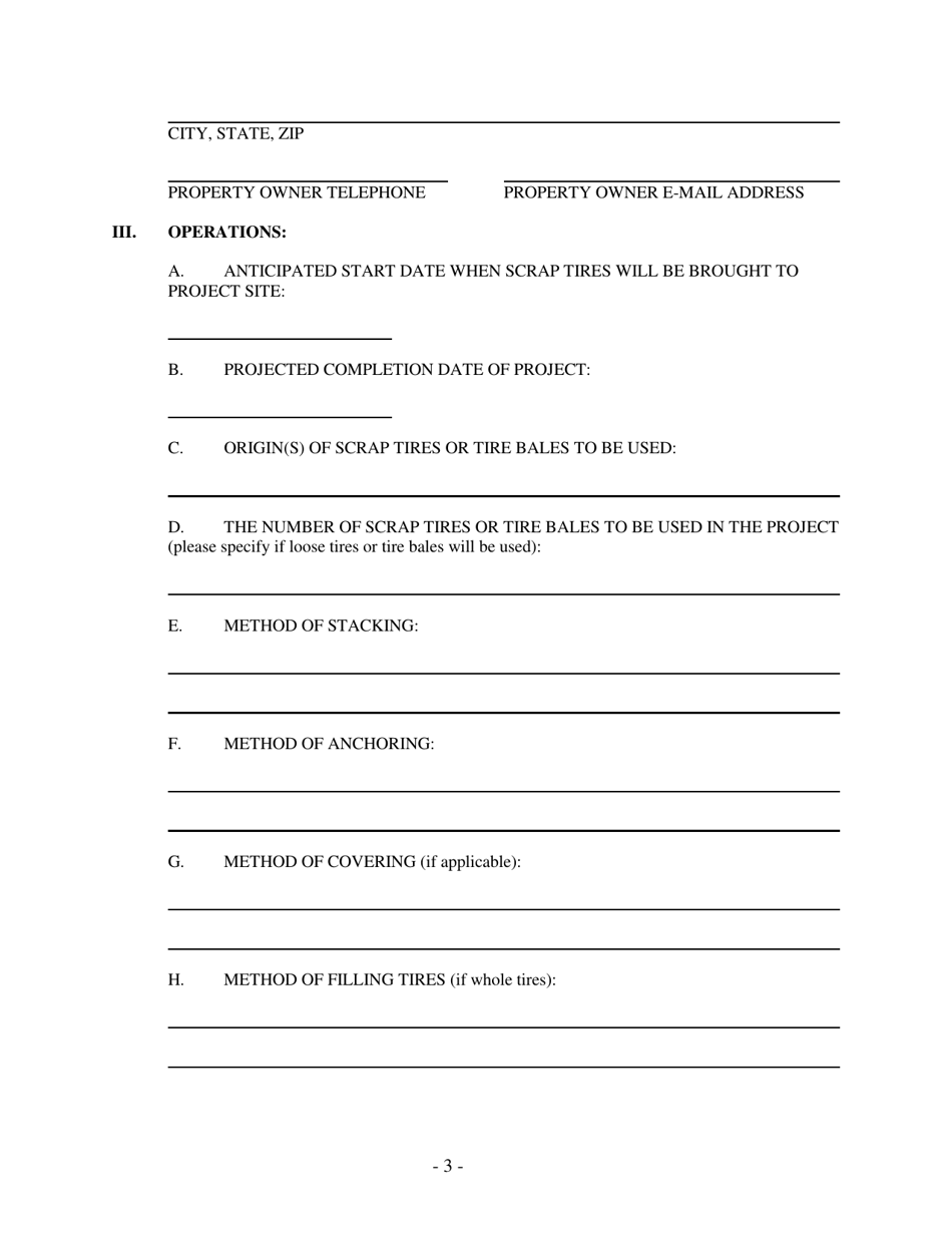 Application for Small Civil Engineering Application Permit - New Mexico, Page 3
