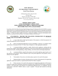 &quot;Application for Large Civil Engineering Application Permit&quot; - New Mexico