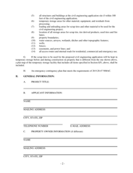 Application for Medium Civil Engineering Application Permit - New Mexico, Page 2