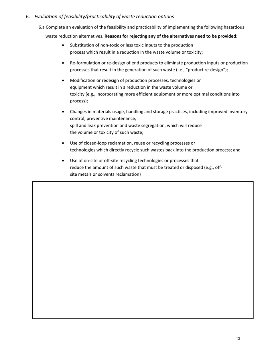 Hazardous Waste Reduction Plan (Hwrp) - New York, Page 13