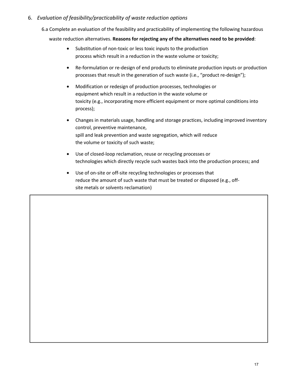 Hazardous Waste Reduction Plan (Hwrp) - New York, Page 17