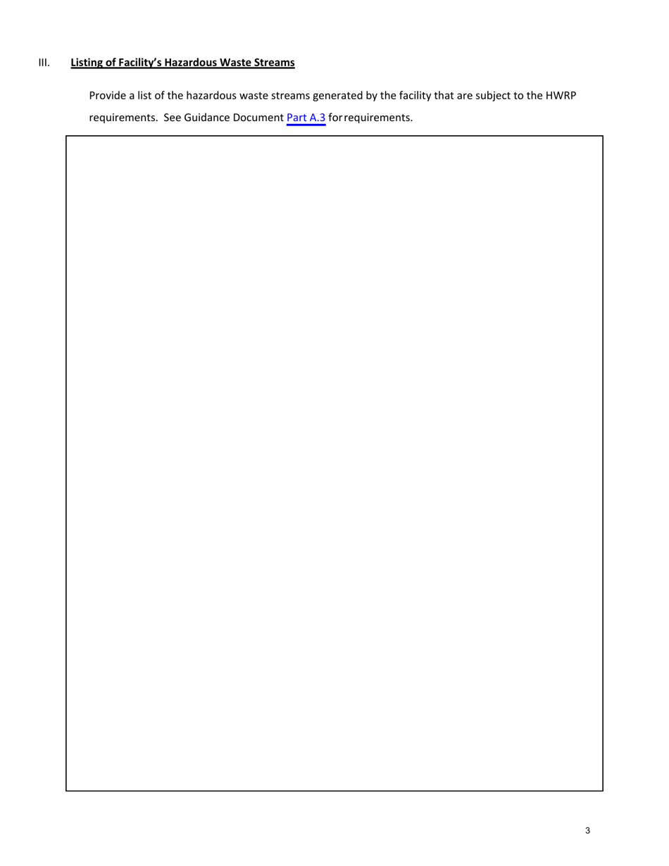 Hazardous Waste Reduction Plan (Hwrp) - New York, Page 3