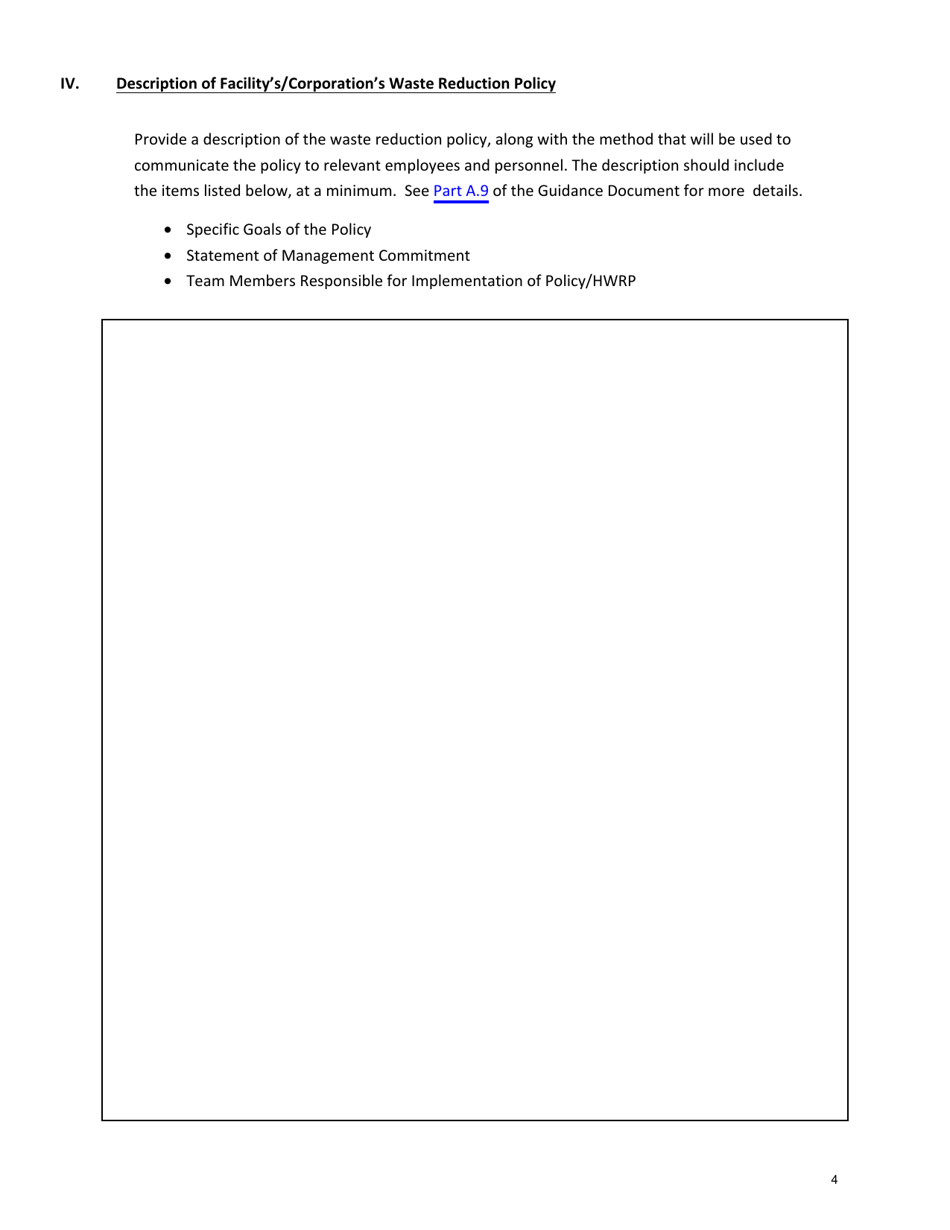 Hazardous Waste Reduction Plan (Hwrp) - New York, Page 4
