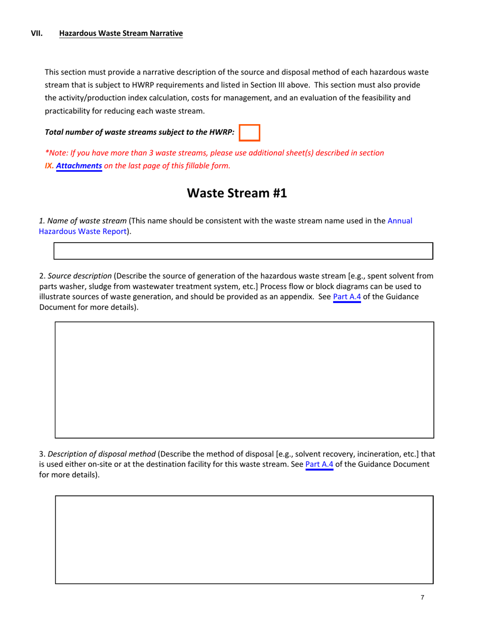 Hazardous Waste Reduction Plan (Hwrp) - New York, Page 7