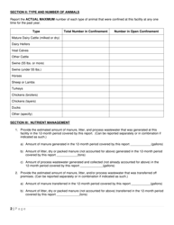 Annual Compliance Report - State Pollutant Discharge Elimination System (Spdes) General Permits (Gp-0-16-001) or (Gp-0-19-001) for Concentrated Animal Feeding Operations (Cafos) - New York, Page 2