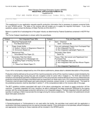 Form NY-2C Supplement M &quot;Application Supplement for the Pulp and Paper Industry&quot; - New York