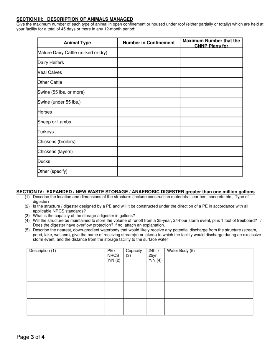 Change of Operation - State Pollutant Discharge Elimination System (Spdes) Ecl General Permit (Gp-0-16-001) for Concentrated Animal Feeding Operations (Cafos) - New York, Page 3